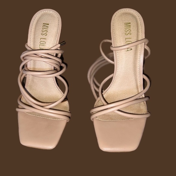 Miss Lola Shoes - Miss Lola Strappy Heels